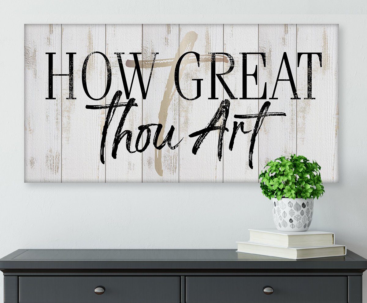 How Great Thou Art - Canvas