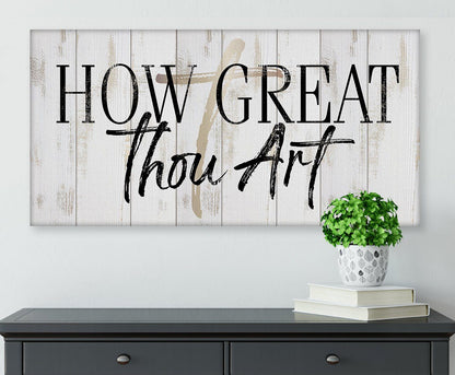How Great Thou Art - Canvas