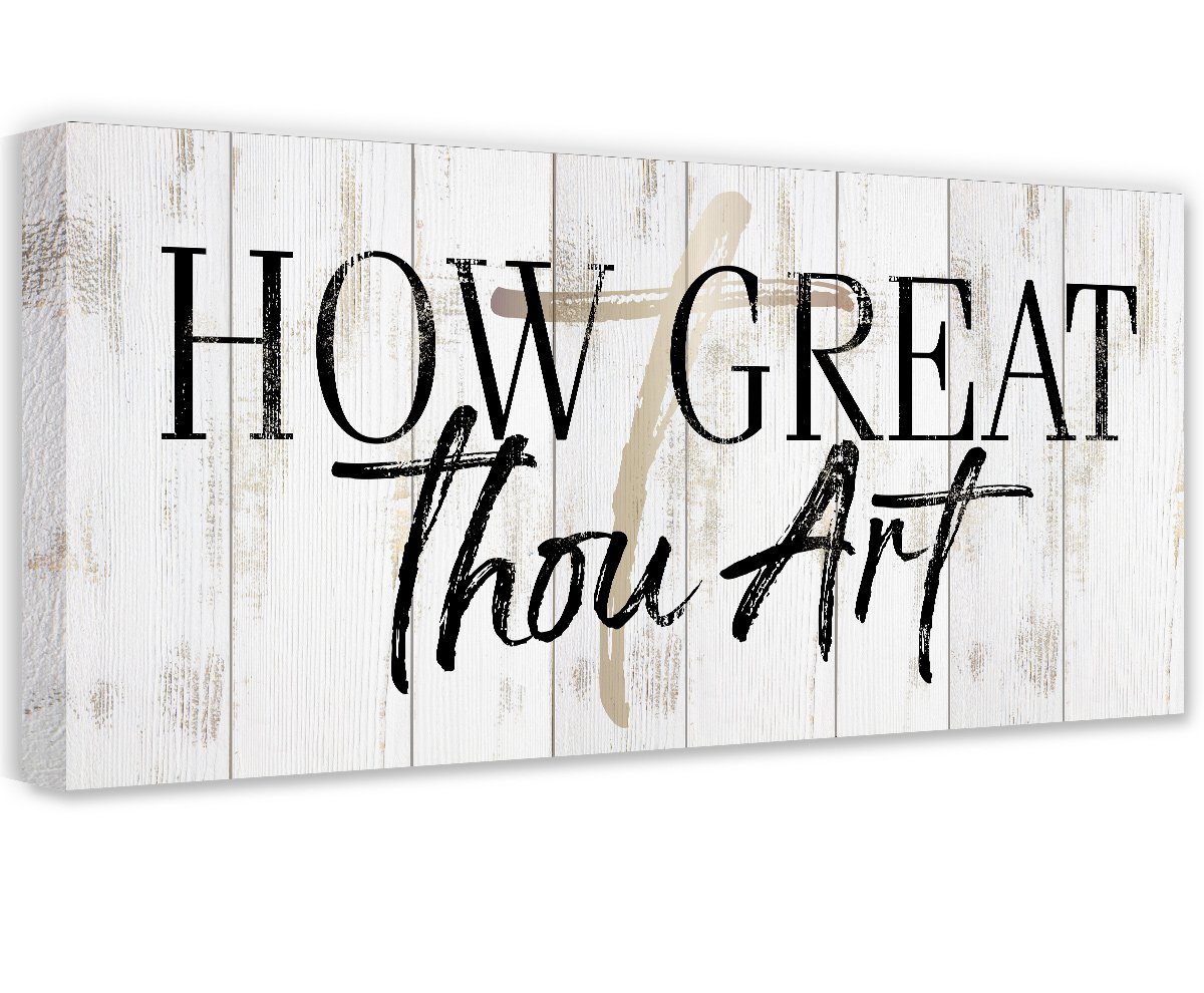 How Great Thou Art - Canvas