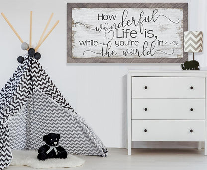 How Wonderful Life Is - Canvas