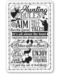 Hunting Rules - Metal Sign