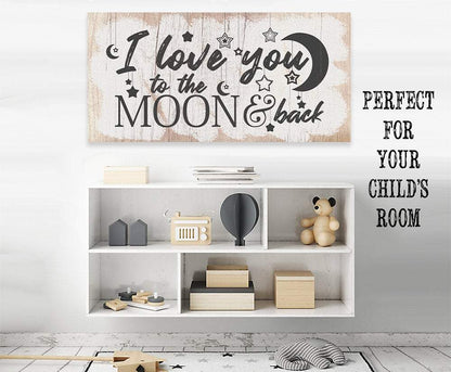 I Love You To The Moon And Back - Canvas
