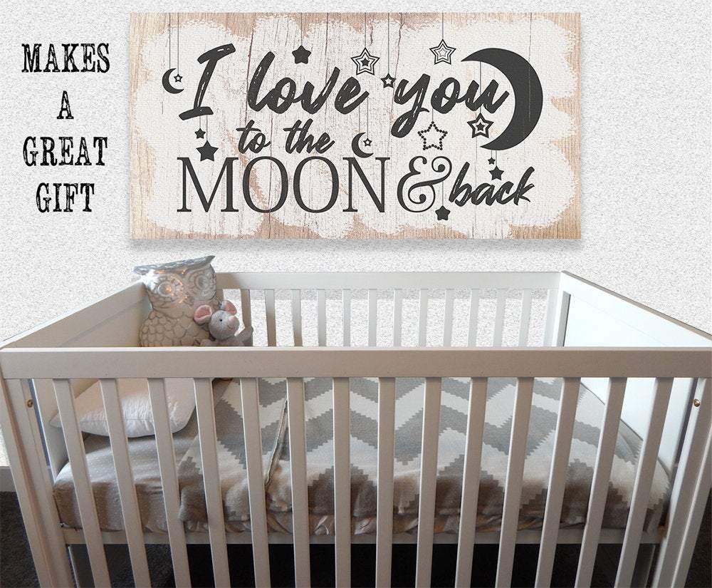 I Love You To The Moon And Back - Canvas