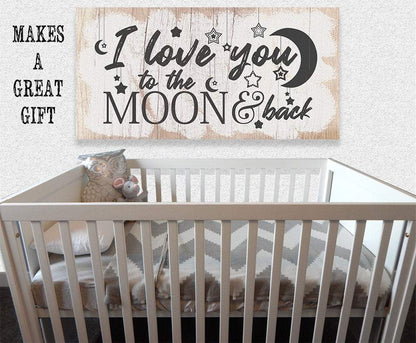 I Love You To The Moon And Back - Canvas