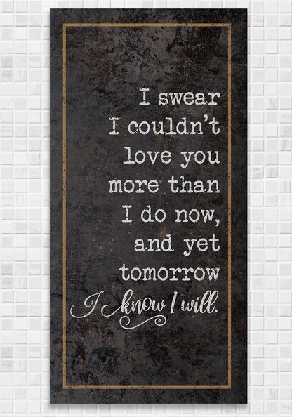I Swear - Canvas