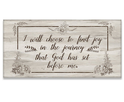 I Will Choose To Find Joy - Canvas