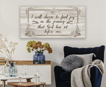I Will Choose To Find Joy - Canvas