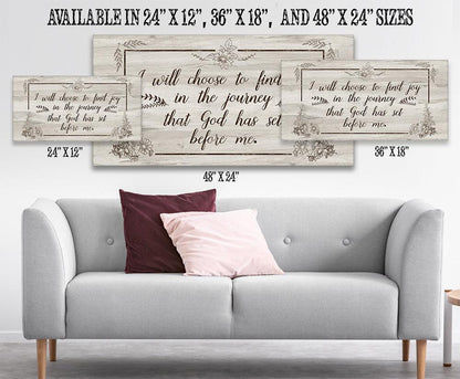 I Will Choose To Find Joy - Canvas