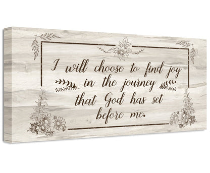 I Will Choose To Find Joy - Canvas