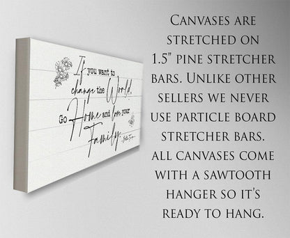 If You Want To Change The World - Canvas