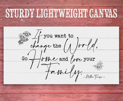 If You Want To Change The World - Canvas