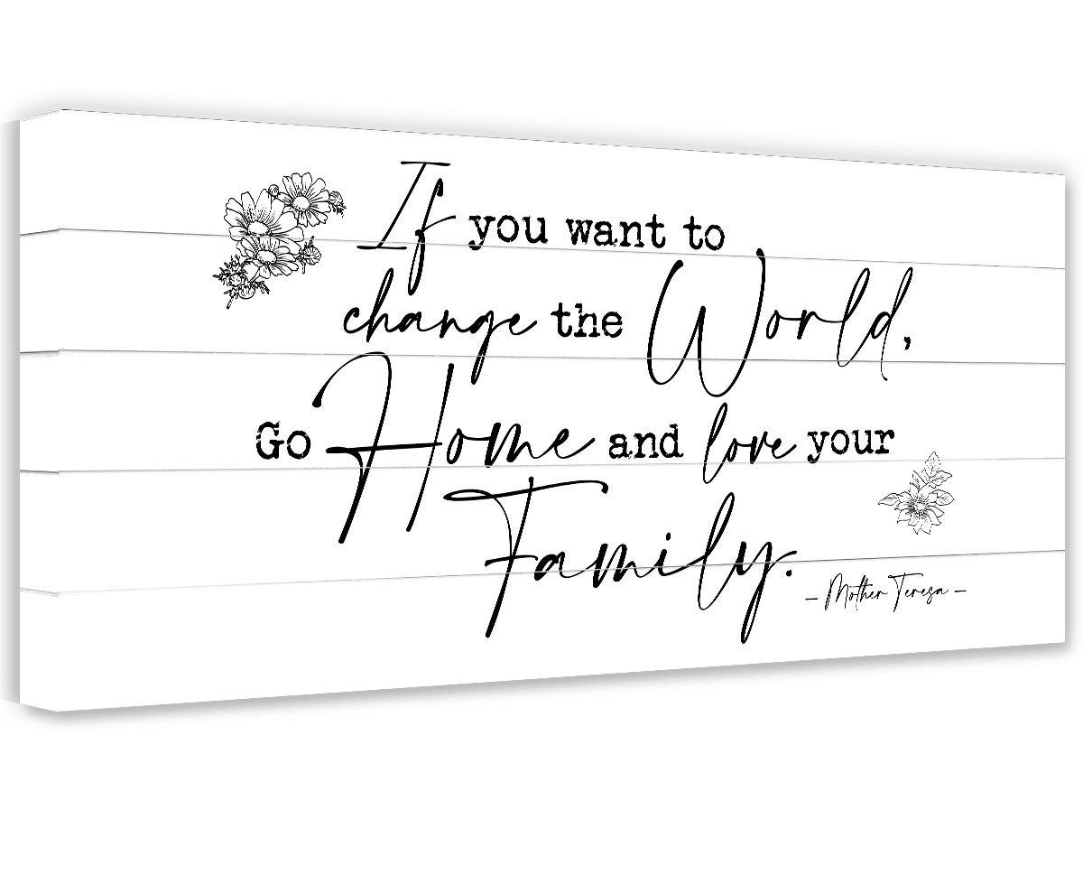 If You Want To Change The World - Canvas