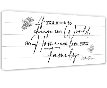 If You Want To Change The World - Canvas