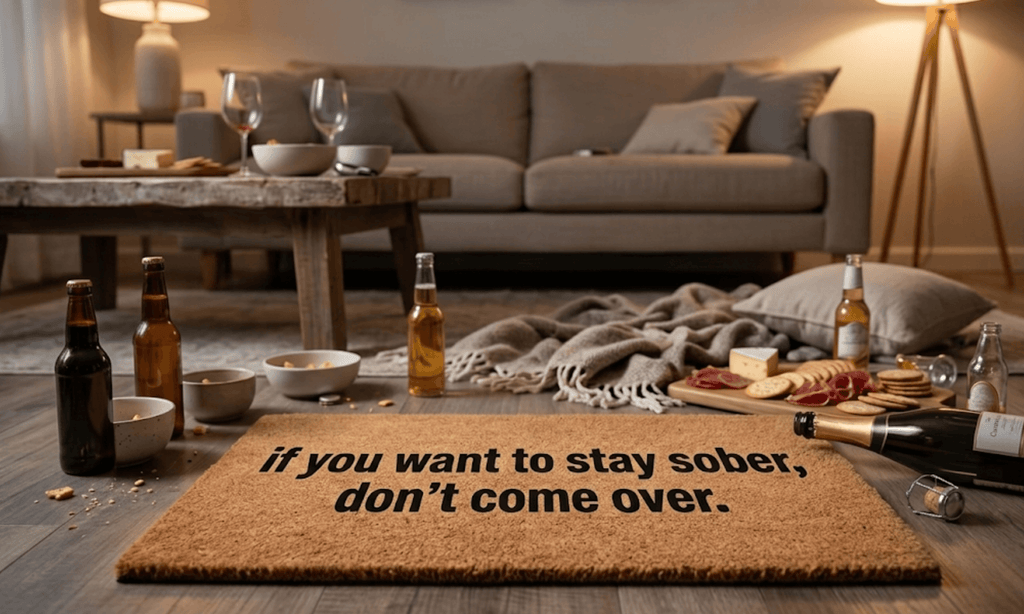 If You Want to Stay Sober, Don't Come Over.