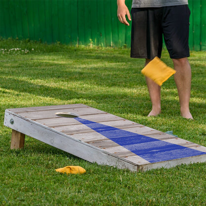 Blue Arrow - Cornhole Board Wrap - Set of 2