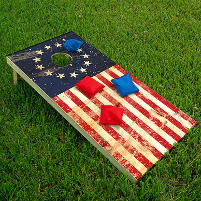 Betsy Ross Flag - Cornhole Board Wrap - Set of 2