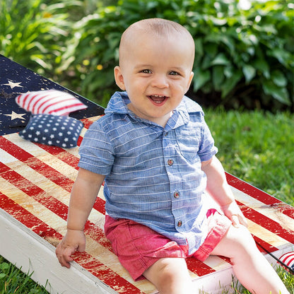 Betsy Ross Flag - Cornhole Board Wrap - Set of 2