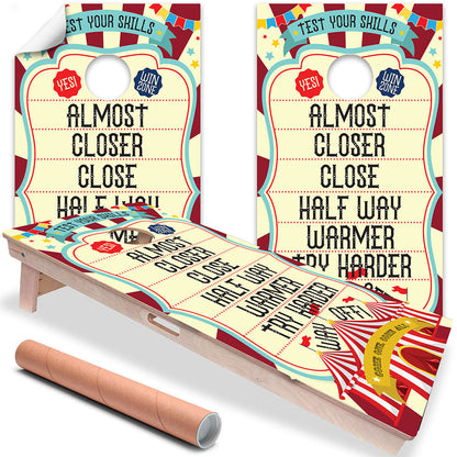 Carnival - Cornhole Board Wrap - Set of 2