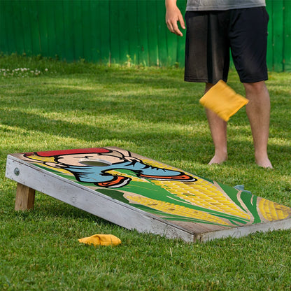 (Kiss My Ass) - Cornhole Board Wrap - Set of 2