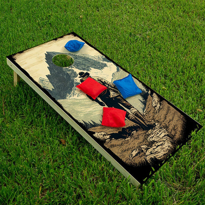 Hikers Outdoors - Cornhole Board Wrap - Set of 2