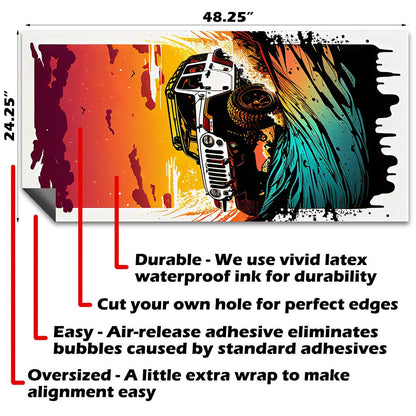 Jeep Adventure - Cornhole Board Wrap - Set of 2