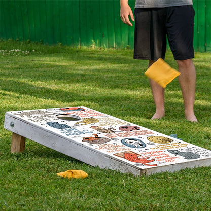 Goofy Cats - Cornhole Board Wrap - Set of 2