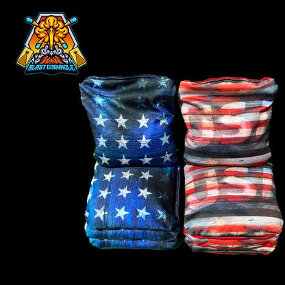 Lineman American Flag Cornhole Boards - Free Personalization