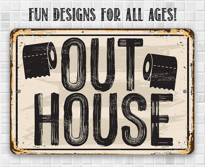Out House - Metal Sign