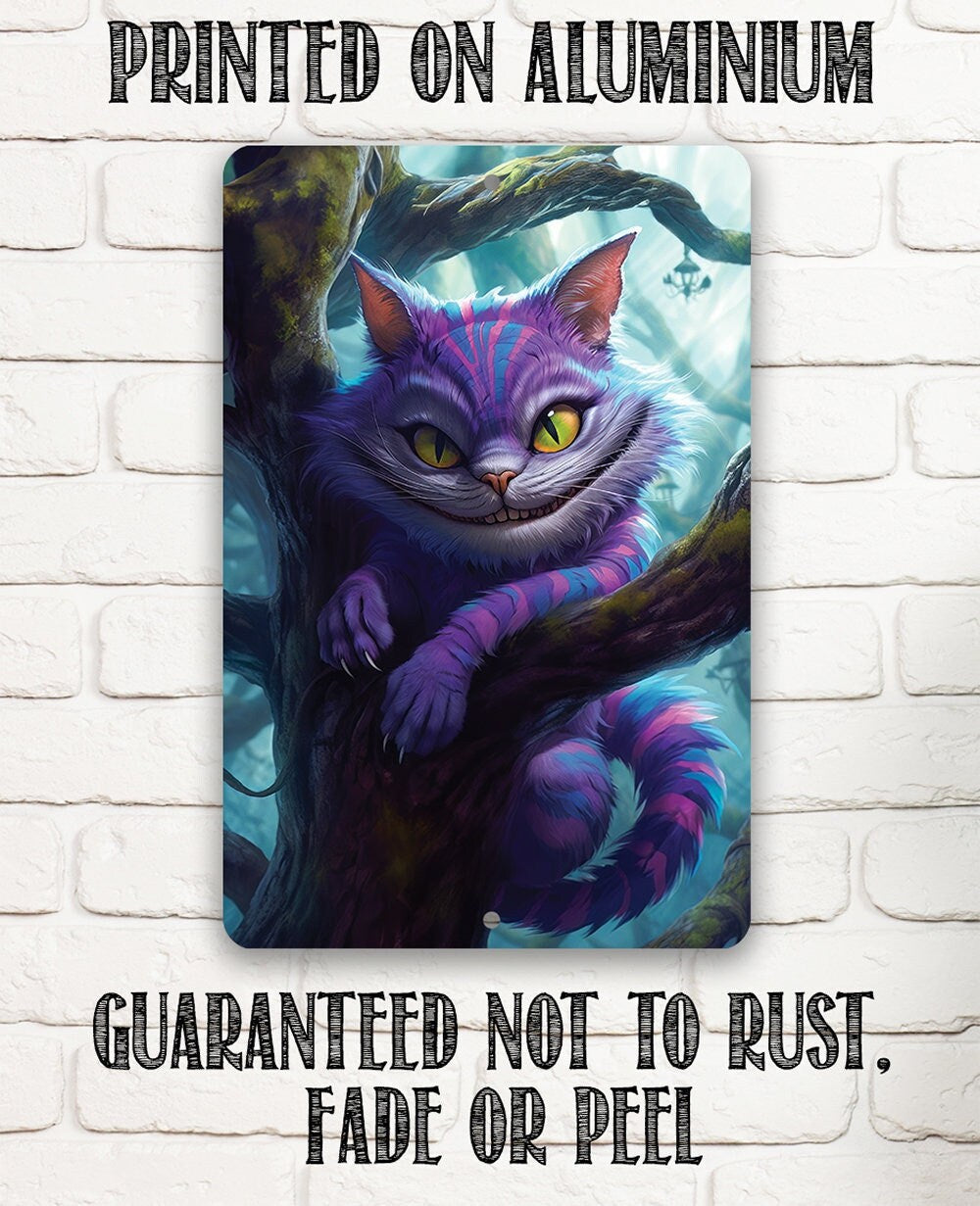 Cheshire Cat - Metal Sign