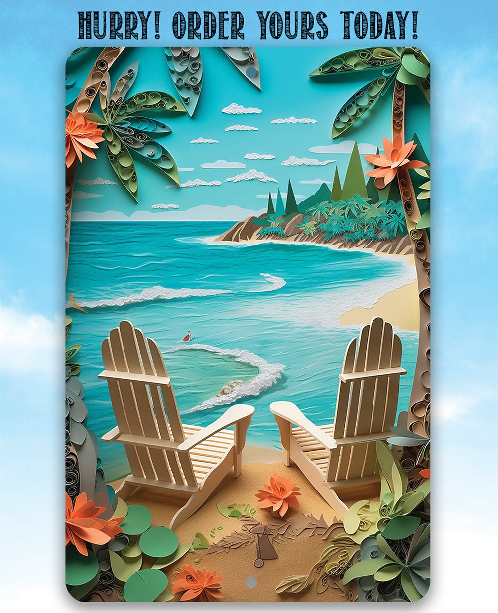 Beach Dreams - Metal Sign