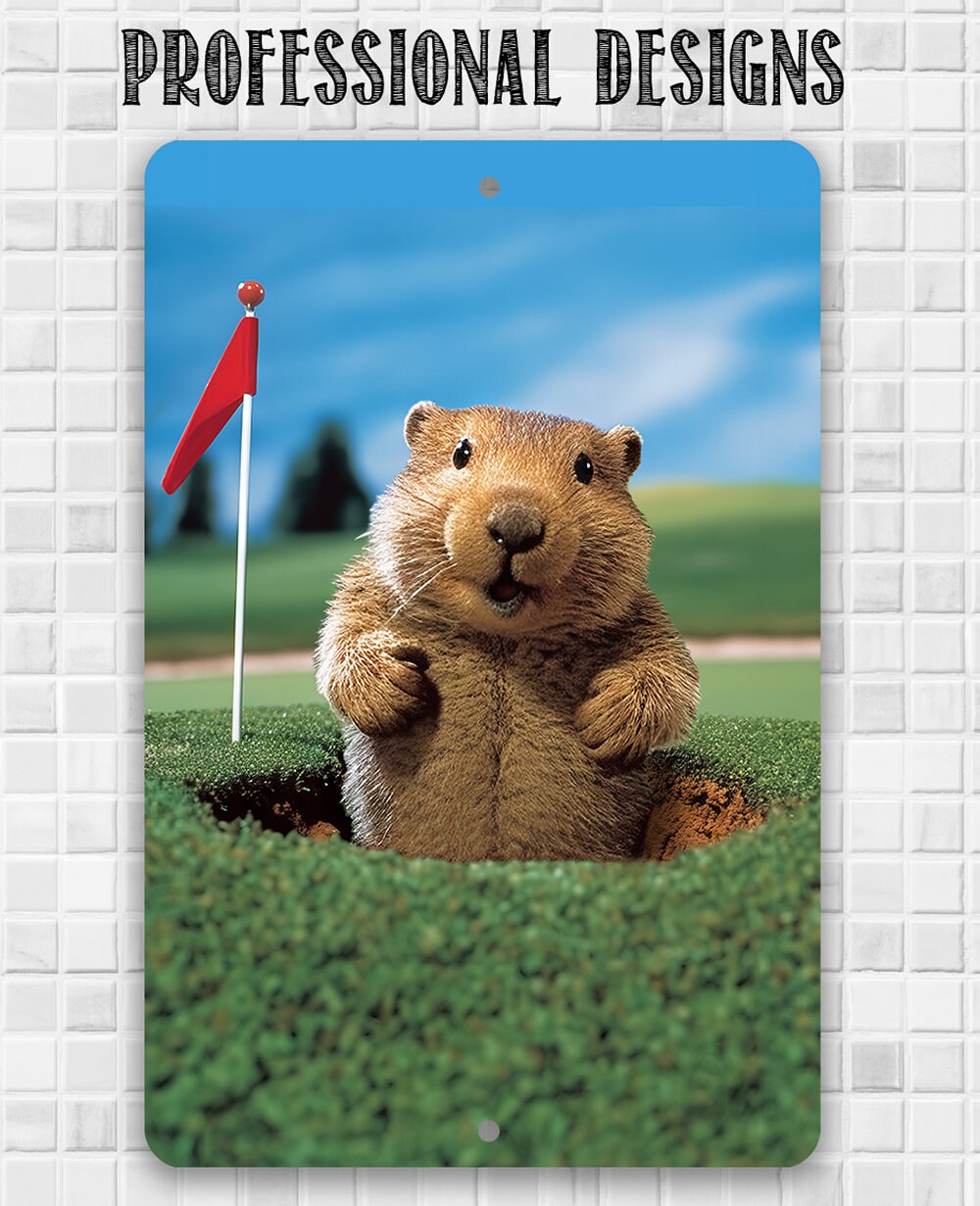 Gopher Golf - Metal Sign