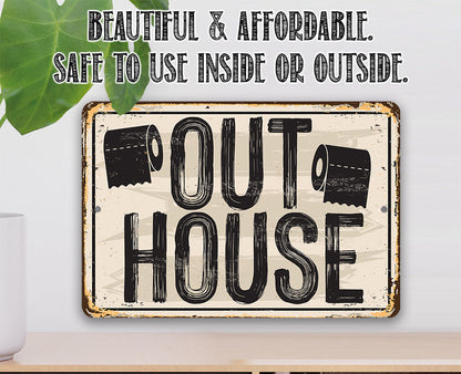 Out House - Metal Sign