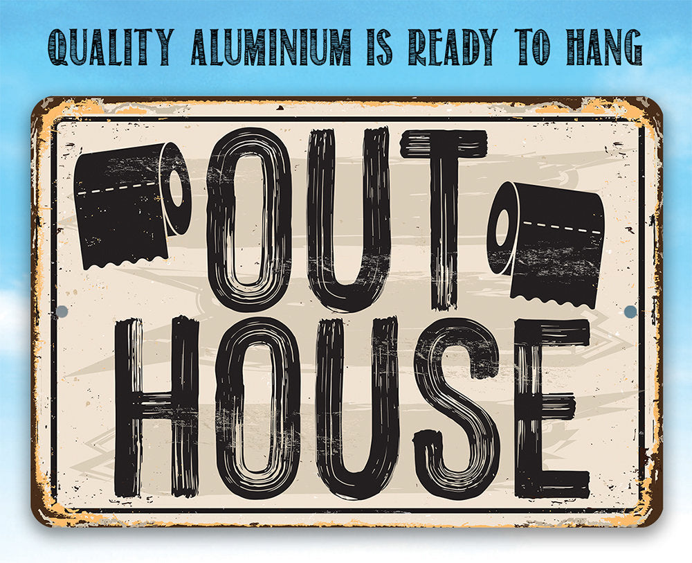 Out House - Metal Sign