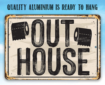 Out House - Metal Sign