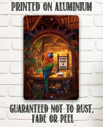 Tiki Bars Parrot - Metal Sign