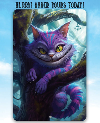 Cheshire Cat - Metal Sign