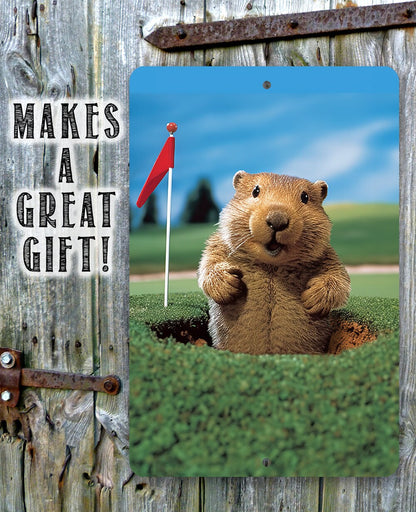 Gopher Golf - Metal Sign