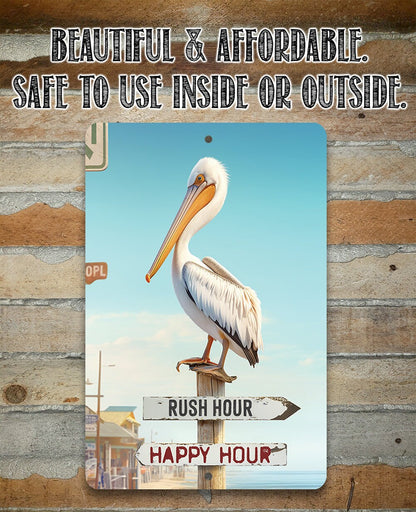 Rush Hour Happy Hour - Metal Sign