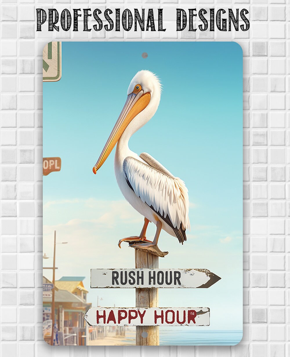 Rush Hour Happy Hour - Metal Sign