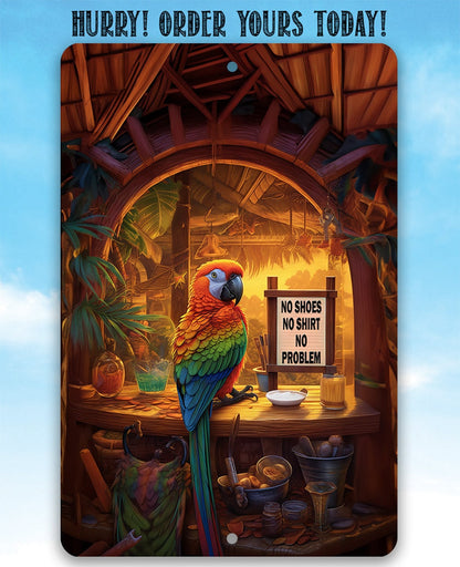 Tiki Bars Parrot - Metal Sign