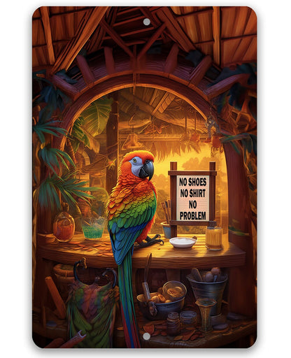 Tiki Bars Parrot - Metal Sign