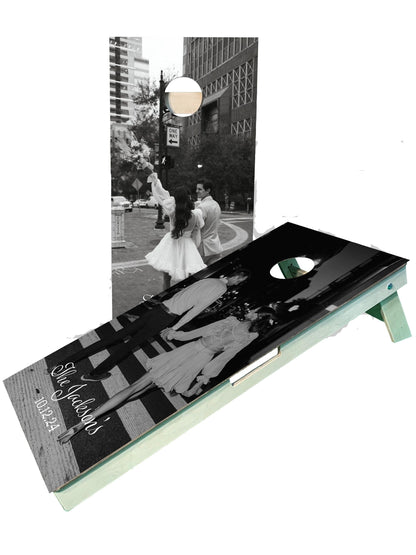 Custom Wedding Cornhole Boards With Your Picture or Design Request