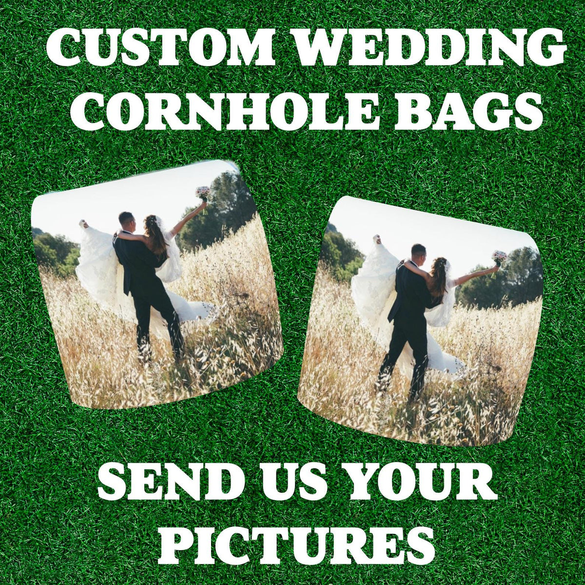 Custom Cornhole Bags for Wedding/Engagement Portrait, Wedding Games