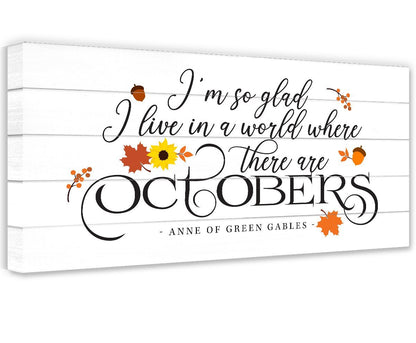 I'm So Glad, Octobers - Canvas