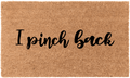 I pinch back
