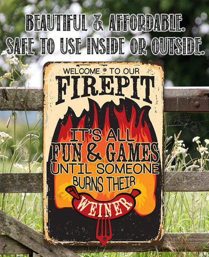 It's All Fun and Games - Metal Sign