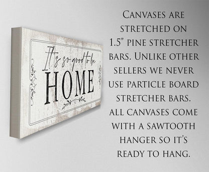It's So Good To Be Home 2 - Canvas