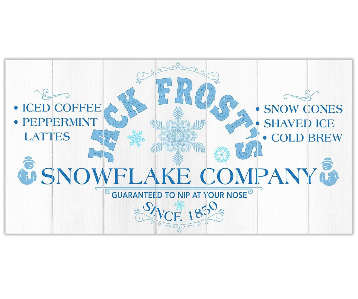 Jack Frost Snowflake Co - Canvas