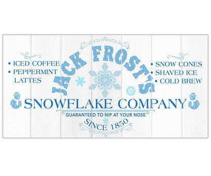 Jack Frost Snowflake Co - Canvas