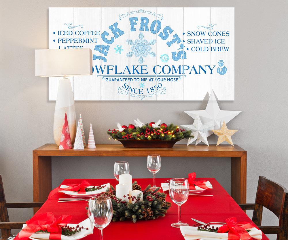 Jack Frost Snowflake Co - Canvas